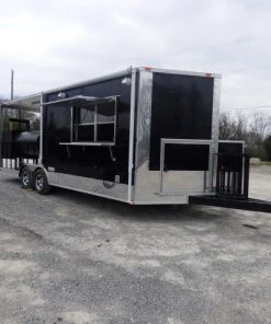 Concession Trailer 8.5' X 22' Black - Food Event Catering -Cheap Concession Trailers Shop p1130017 small