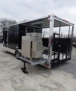Concession Trailer 8.5' X 22' Black - Food Event Catering -Cheap Concession Trailers Shop p1130021 small