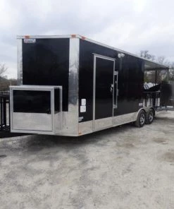 Concession Trailer 8.5' X 22' Black - Food Event Catering -Cheap Concession Trailers Shop p1130023 small