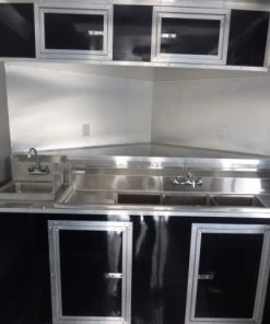 Concession Trailer 8.5' X 22' Black - Food Event Catering -Cheap Concession Trailers Shop p1130047 small