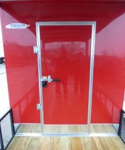 Enclosed Trailer 7' x 20' Red Hybrid Motorcycle Event Trailer -Cheap Concession Trailers Shop p1130107 small 1