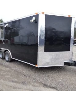 Concession Trailer 8.5' X 16' Black - Event Catering Concession -Cheap Concession Trailers Shop p1130112 small