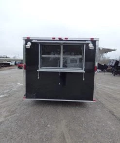 Concession Trailer 8.5' X 16' Black - Event Catering Concession -Cheap Concession Trailers Shop p1130115 small