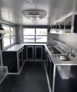 Concession Trailer 8.5' X 16' Black - Event Catering Concession