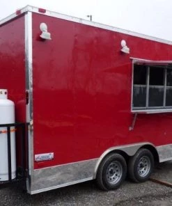 Concession Trialer 8.5' X 17' Red - Food Event Catering -Cheap Concession Trailers Shop p1130147 small