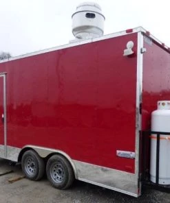 Concession Trialer 8.5' X 17' Red - Food Event Catering -Cheap Concession Trailers Shop p1130149 small