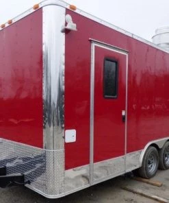 Concession Trialer 8.5' X 17' Red - Food Event Catering -Cheap Concession Trailers Shop p1130151 small