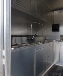 Concession Trialer 8.5' X 17' Red - Food Event Catering -Cheap Concession Trailers Shop p1130156 small
