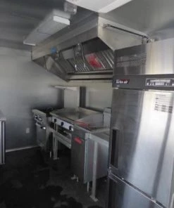 Concession Trialer 8.5' X 17' Red - Food Event Catering -Cheap Concession Trailers Shop p1130159 small