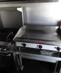 Concession Trialer 8.5' X 17' Red - Food Event Catering -Cheap Concession Trailers Shop p1130169 small