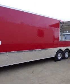 Concession Trailer 8.5' X 26' Red - Food Event Catering -Cheap Concession Trailers Shop p1130200 small