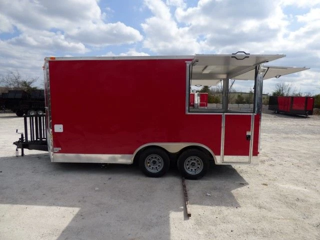 Concession Trailer 8.5' X 15' Red - Food Event Catering Concession 35 Concession Trailer 8.5' X 15' Red - Food Event Catering Concession - Image 35