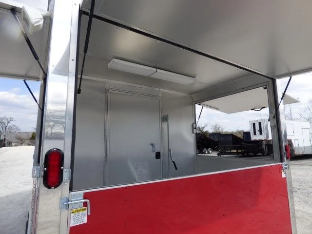 Concession Trailer 8.5' X 15' Red - Food Event Catering Concession 3 Concession Trailer 8.5' X 15' Red - Food Event Catering Concession - Image 3
