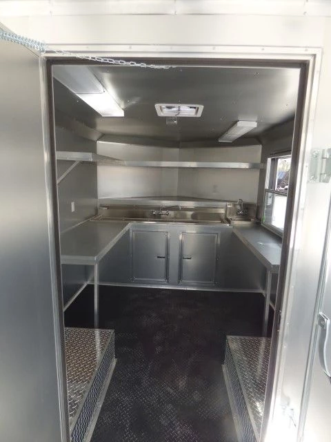 Concession Trailer 8.5' X 15' Red - Food Event Catering Concession 19 Concession Trailer 8.5' X 15' Red - Food Event Catering Concession - Image 19