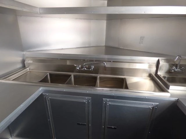 Concession Trailer 8.5' X 15' Red - Food Event Catering Concession 24 Concession Trailer 8.5' X 15' Red - Food Event Catering Concession - Image 24