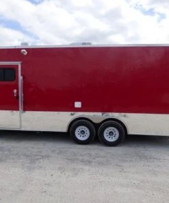 Concession Trailer 8.5' X 24' Red - Food Event Catering -Cheap Concession Trailers Shop p1130274 small