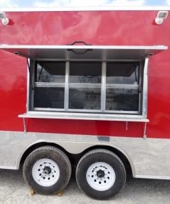 Concession Trailer 8.5' X 24' Red - Food Event Catering -Cheap Concession Trailers Shop p1130277 small