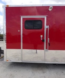 Concession Trailer 8.5' X 24' Red - Food Event Catering -Cheap Concession Trailers Shop p1130279 small