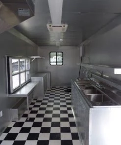Concession Trailer 8.5' X 24' Red - Food Event Catering -Cheap Concession Trailers Shop p1130283 small