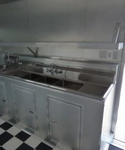 Concession Trailer 8.5' X 24' Red - Food Event Catering -Cheap Concession Trailers Shop p1130284 small