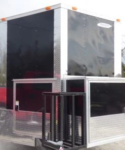 8.5' x 26' Concession Trailer Black BBQ Food Event Catering -Cheap Concession Trailers Shop p1130566