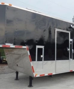 Concession Trailer 8.5' X 30' Black - BBQ Event Catering -Cheap Concession Trailers Shop p1130585 small