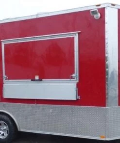 Concession Trailer 8.5' X 16' Red - Food Event catering -Cheap Concession Trailers Shop p1130675 small