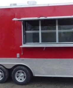 Concession Trailer 8.5' X 16' Red - Food Event catering -Cheap Concession Trailers Shop p1130677 small