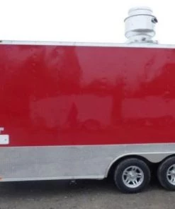 Concession Trailer 8.5' X 16' Red - Food Event catering -Cheap Concession Trailers Shop p1130684 small