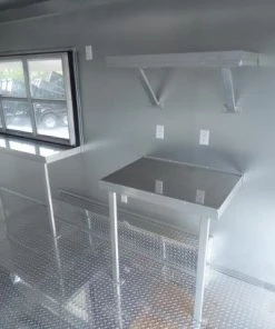 Concession Trailer 8.5' X 16' Red - Food Event catering -Cheap Concession Trailers Shop p1130689 small