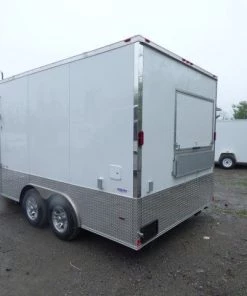 Concession Trailer 8.5' X 16' White - Food Event Catering -Cheap Concession Trailers Shop p1130703 small