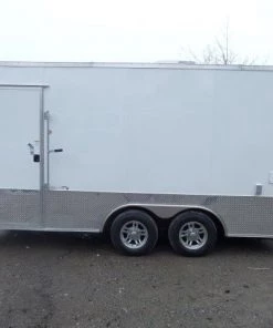 Concession Trailer 8.5' X 16' White - Food Event Catering -Cheap Concession Trailers Shop p1130706 small