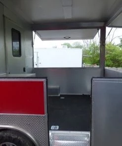Concession Trailer 8.5 X 20 Black/Red BBQ Food Event -Cheap Concession Trailers Shop p1130731 small