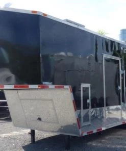 Concession Trailer 8.5' X 30' Black - BBQ Event Catering -Cheap Concession Trailers Shop p1130786 small