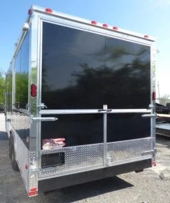 Concession Trailer 8.5' X 30' Black - BBQ Event Catering -Cheap Concession Trailers Shop p1130792 small