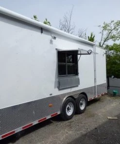 Concession Trailer 8.5' X 28' White - Food Event Catering -Cheap Concession Trailers Shop p1130831 small