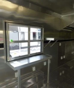 Concession Trailer 8.5' X 28' White - Food Event Catering -Cheap Concession Trailers Shop p1130838 small