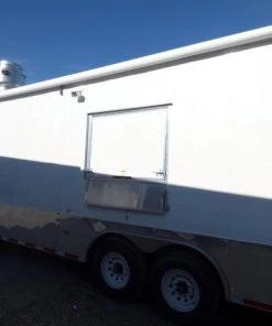 Concession Trailer 8.5' X 28' White - Food Event Catering -Cheap Concession Trailers Shop p1130852 small