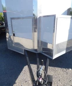 Concession Trailer 8.5' X 28' White - Food Event Catering -Cheap Concession Trailers Shop p1130854 small