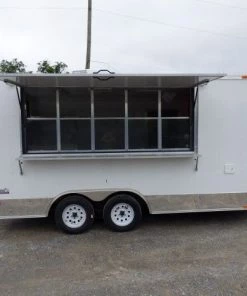Concession Trailer 8.5' X 16' White - Food Event Catering -Cheap Concession Trailers Shop p1140502 small 1