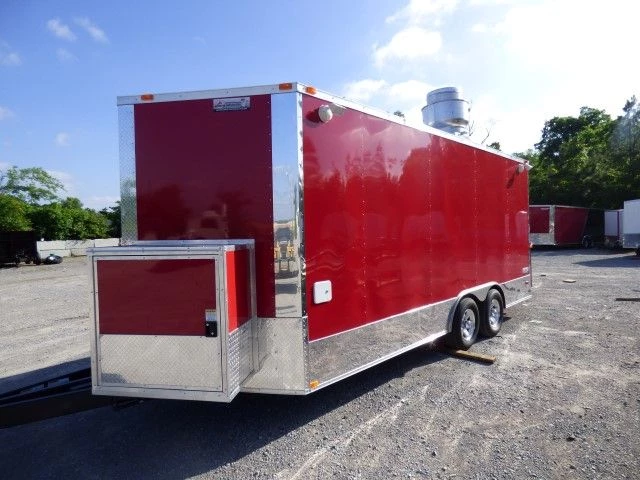 Concession Trailer 8.5 X 18 Red - Food Event Catering 14 Concession Trailer 8.5 X 18 Red - Food Event Catering - Image 14