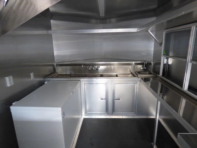 Concession Trailer 8.5 X 18 Red - Food Event Catering 6 Concession Trailer 8.5 X 18 Red - Food Event Catering - Image 6