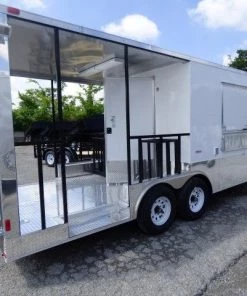 Concession Trailer 8.5 X 20 White - Food Event Catering -Cheap Concession Trailers Shop p1140719 small 2