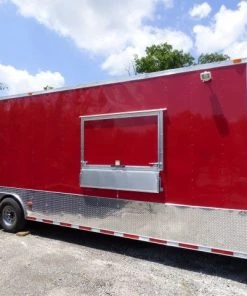 Concession Trailer 8.5' X 28' Red - Food Event Catering -Cheap Concession Trailers Shop p1140740 small 1