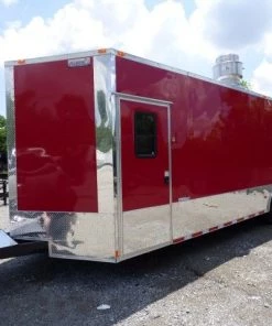 Concession Trailer 8.5' X 28' Red - Food Event Catering -Cheap Concession Trailers Shop p1140744 small 1