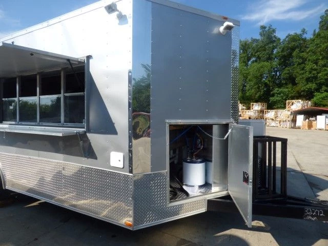 Concession Trailer 8.5' X 20' Silver - Food Event Catering 2 Concession Trailer 8.5' X 20' Silver - Food Event Catering - Image 2