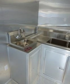 Concession Trailer 8.5' X 20' Silver - Food Event Catering