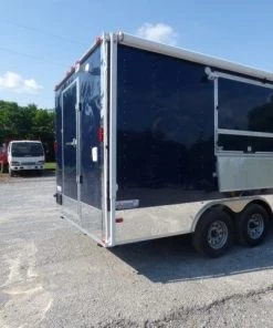 Concession Trailer 8.5 X 18 Indigo Blue - Food Event Catering -Cheap Concession Trailers Shop p1150091 small