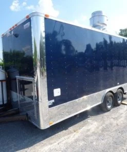 Concession Trailer 8.5 X 18 Indigo Blue - Food Event Catering