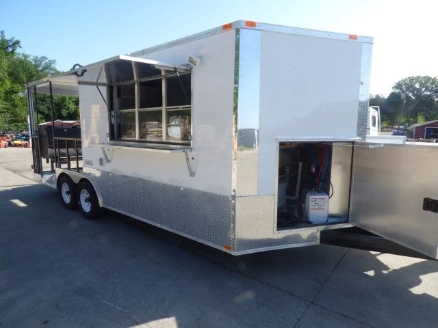 Concession Trailer 8.5 X 20 White Food Event Catering 4 Concession Trailer 8.5 X 20 White Food Event Catering - Image 4